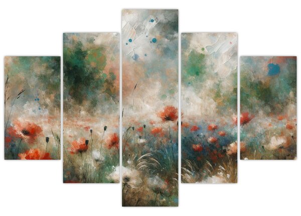 Kép – Pipacsmező absztrakciója (150x105 cm)