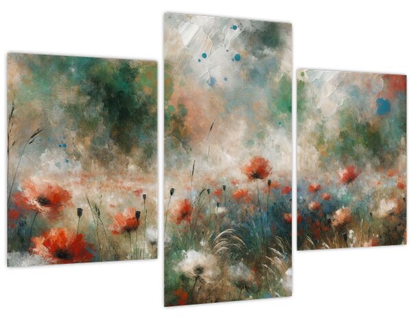 Kép – Pipacsmező absztrakciója (90x60 cm)