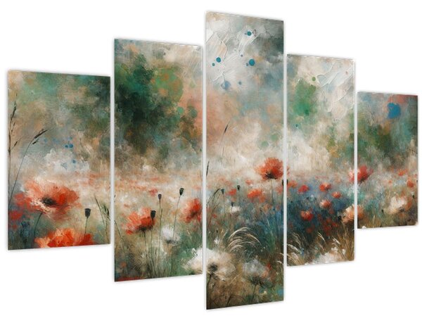 Kép – Pipacsmező absztrakciója (150x105 cm)