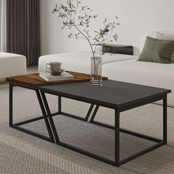 Verona P0024623 - Anthracite, Rustic Walnut