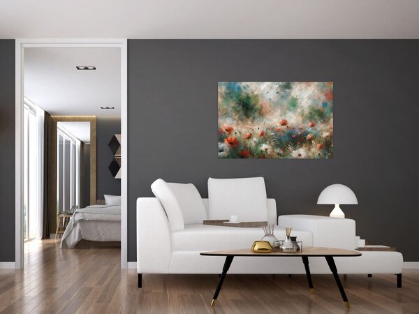 Kép – Pipacsmező absztrakciója (90x60 cm)
