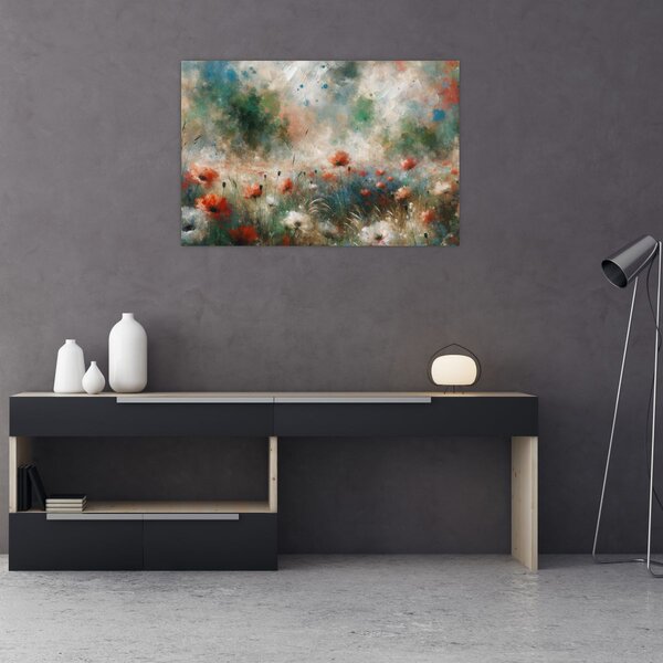 Kép – Pipacsmező absztrakciója (90x60 cm)