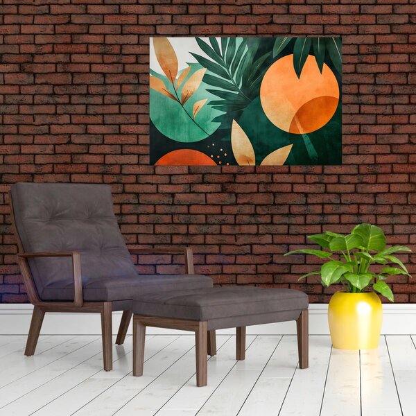 Kép - Geometrikus természeti minták (90x60 cm)