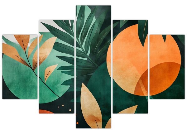 Kép - Geometrikus természeti minták (150x105 cm)