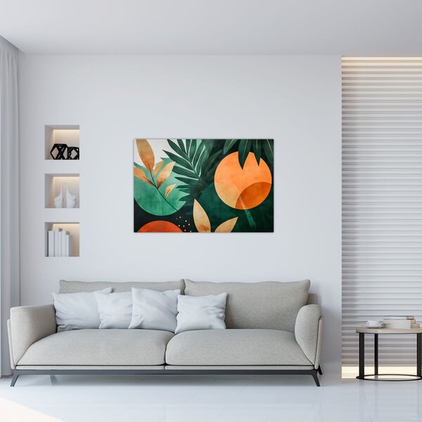 Kép - Geometrikus természeti minták (90x60 cm)