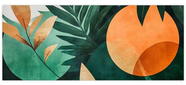 Kép - Geometrikus természeti minták (120x50 cm)