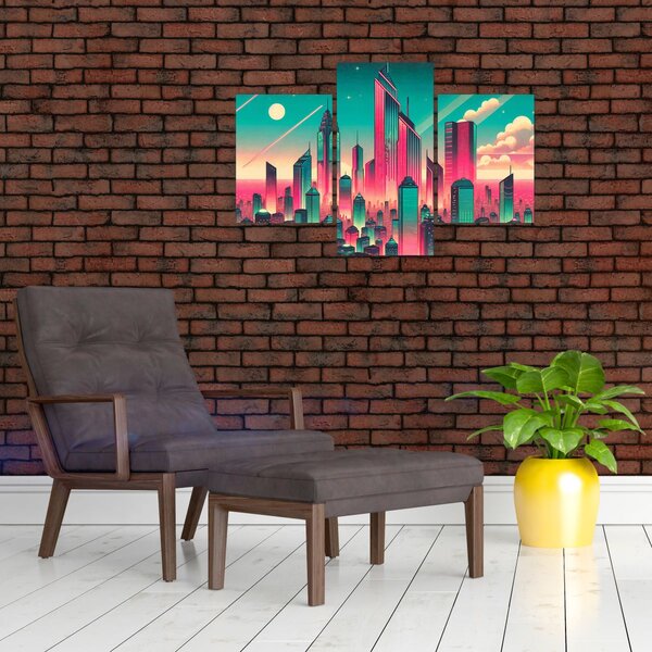 Kép – Nagyváros pop-art stílusban (90x60 cm)