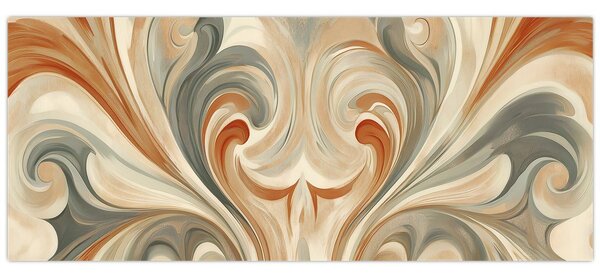 Kép - Örvények földszínekkel (120x50 cm)