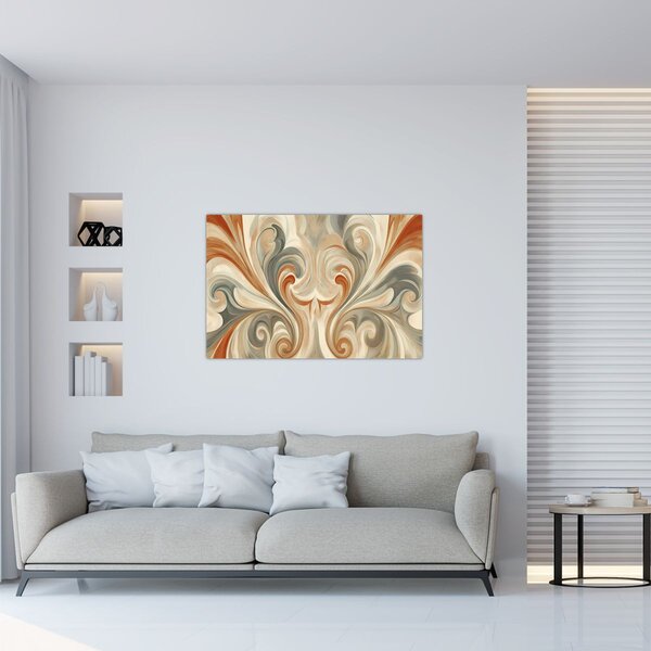 Kép - Örvények földszínekkel (90x60 cm)