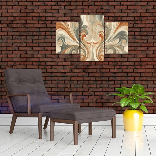 Kép - Örvények földszínekkel (90x60 cm)
