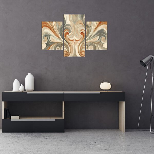 Kép - Örvények földszínekkel (90x60 cm)