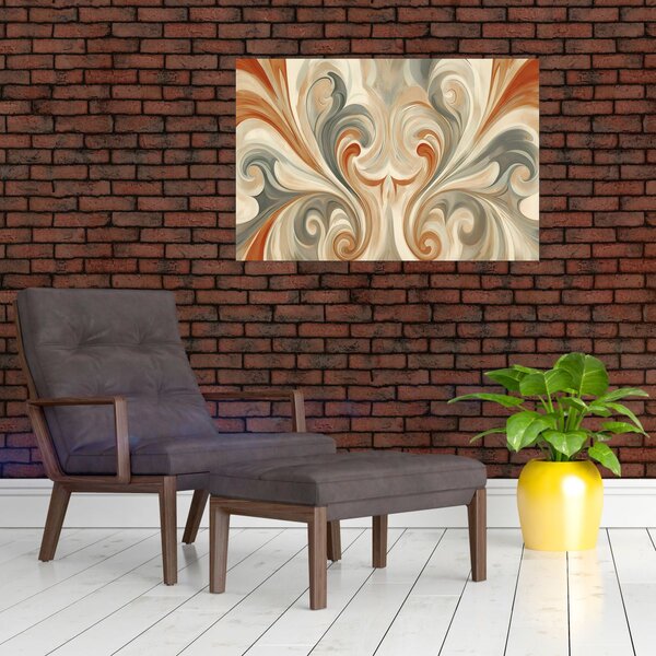 Kép - Örvények földszínekkel (90x60 cm)
