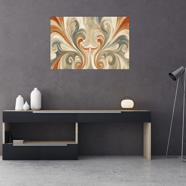 Kép - Örvények földszínekkel (90x60 cm)