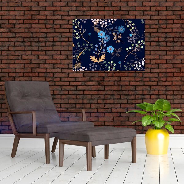 Kép - Őszi virágok (70x50 cm)
