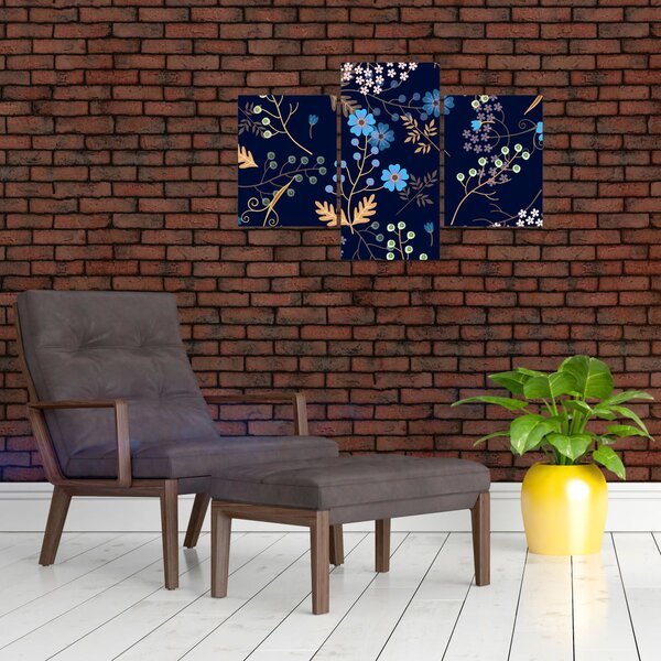 Kép - Őszi virágok (90x60 cm)