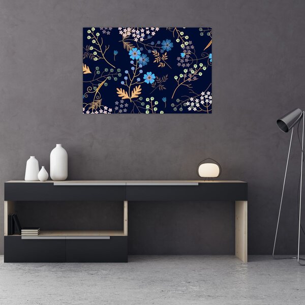 Kép - Őszi virágok (90x60 cm)