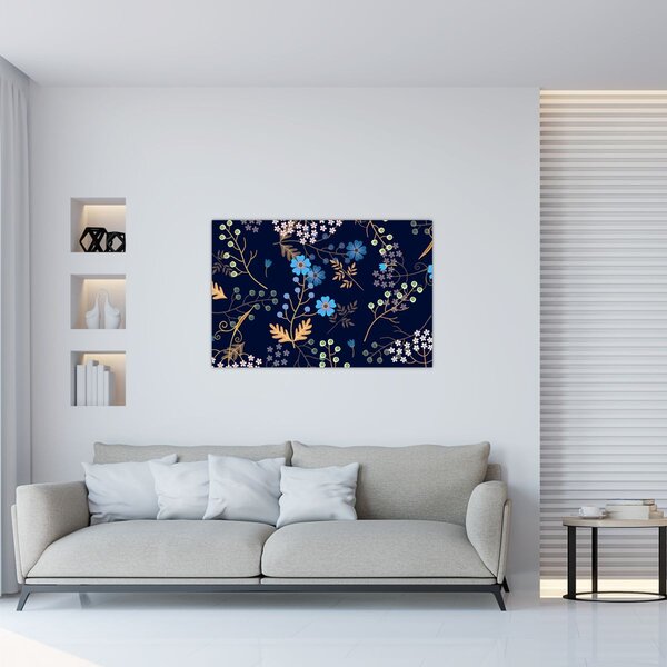 Kép - Őszi virágok (90x60 cm)