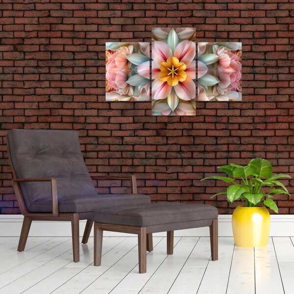 Kép - Kaleidoszkópos virág (90x60 cm)