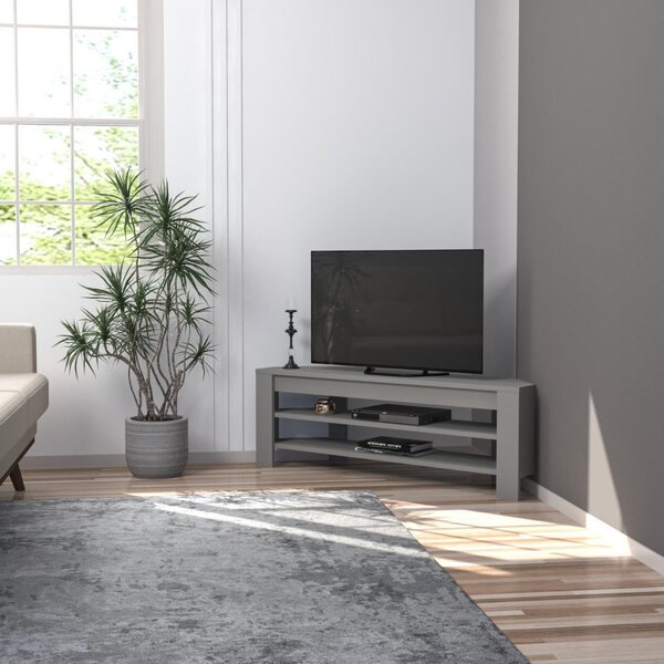 Corner TV-állvány, szürke, 120 cm