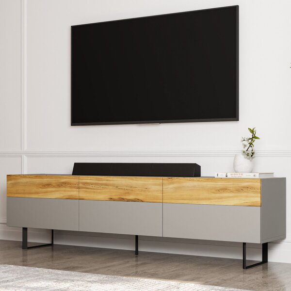 Sign TV-állvány, szürke-tölgy, 180 cm