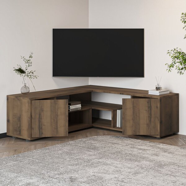 Rosa TV-állvány, antik dió, 120 cm