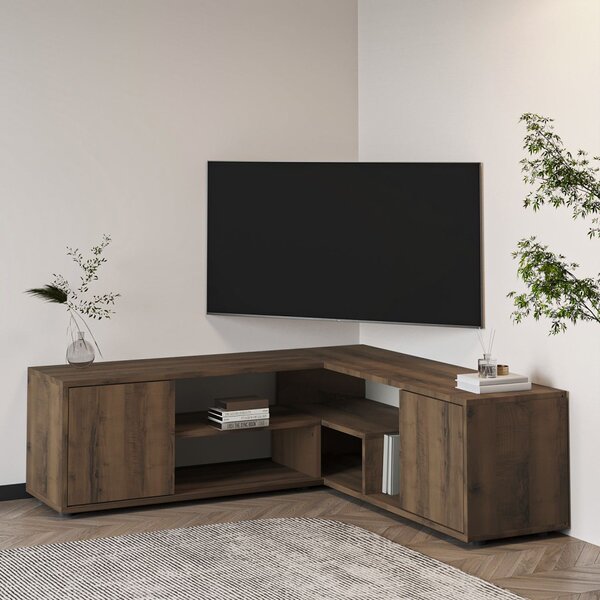 Rosa TV-állvány, antik dió, 120 cm