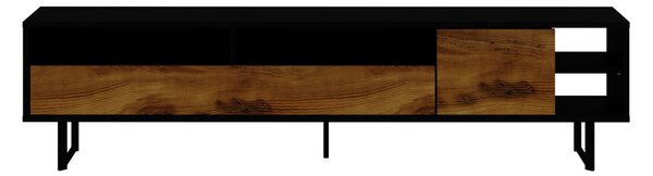 Luga TV-állvány, fekete-tölgy, 180 cm