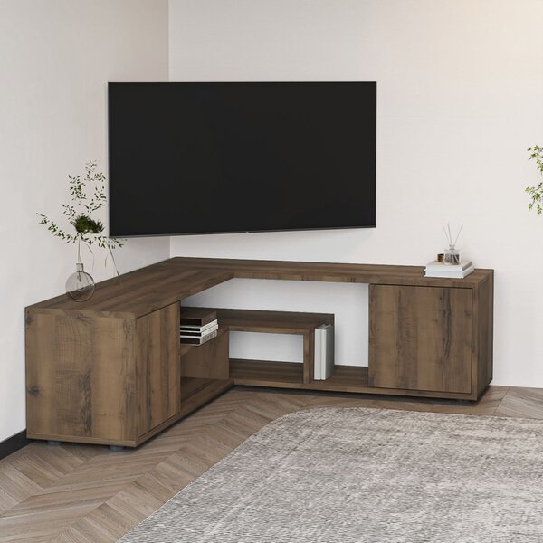 Rosa TV-állvány, antik dió, 120 cm