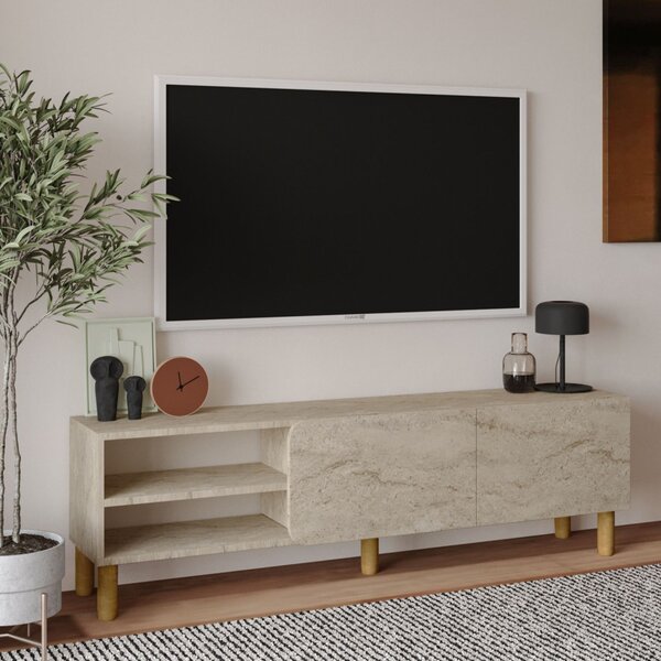 River TV-állvány, travertin, 150 cm