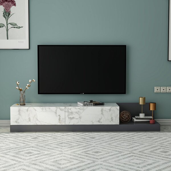 Major TV-állvány, márvány-antracit, 180 cm