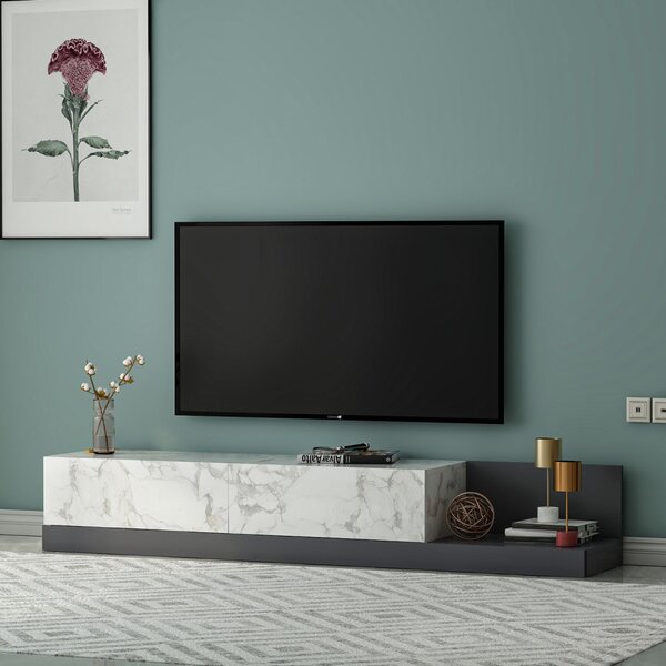 Major TV-állvány, márvány-antracit, 180 cm