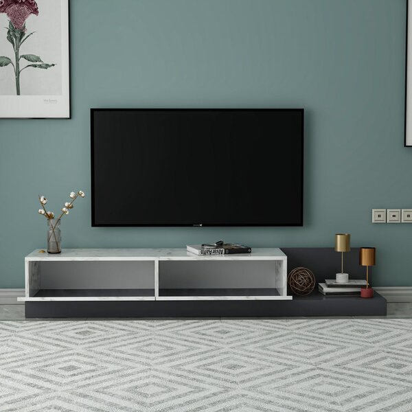 Major TV-állvány, márvány-antracit, 180 cm