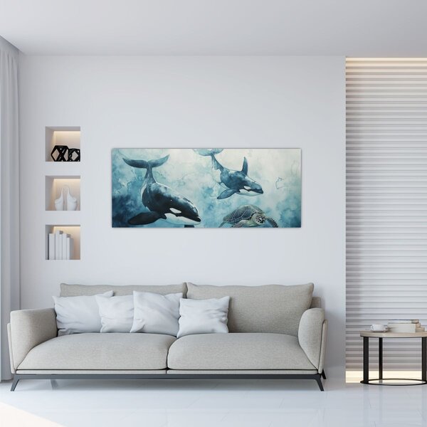 Kép - Víz alatti festmény (120x50 cm)