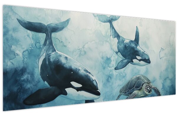 Kép - Víz alatti festmény (120x50 cm)