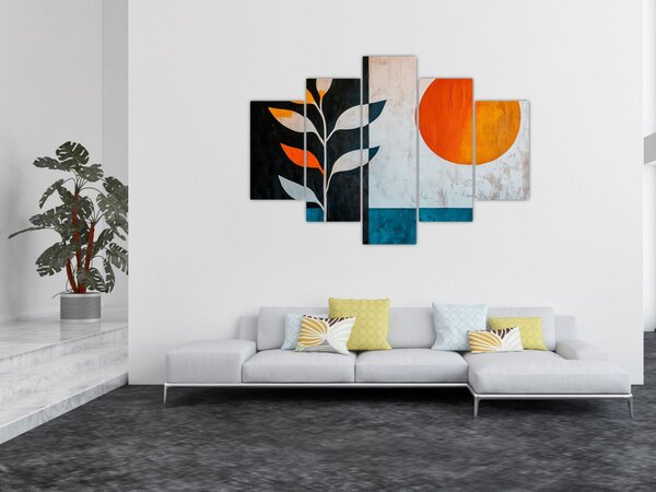 Kép - Növény és nap absztrakciója (150x105 cm)