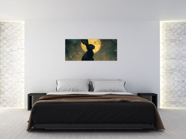 Kép - Nyúl és hold (120x50 cm)