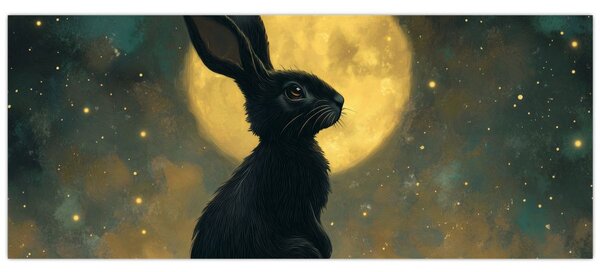 Kép - Nyúl és hold (120x50 cm)