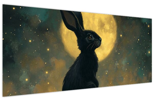 Kép - Nyúl és hold (120x50 cm)