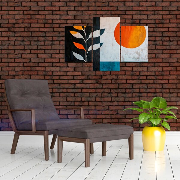 Kép - Növény és nap absztrakciója (90x60 cm)