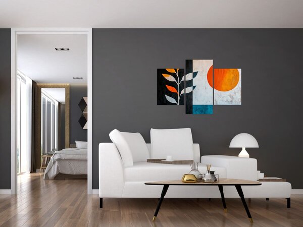 Kép - Növény és nap absztrakciója (90x60 cm)
