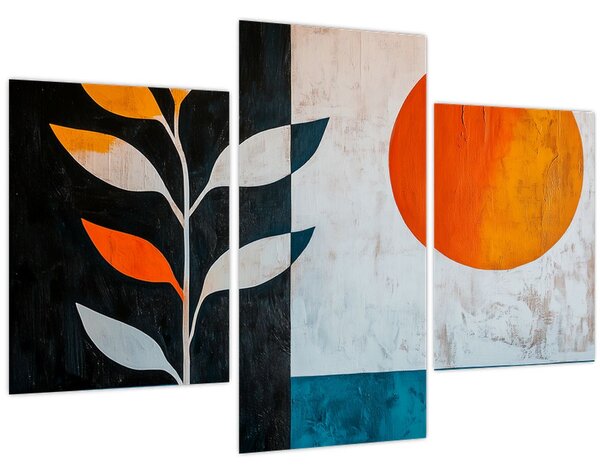 Kép - Növény és nap absztrakciója (90x60 cm)