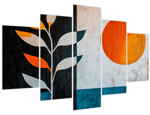 Kép - Növény és nap absztrakciója (150x105 cm)