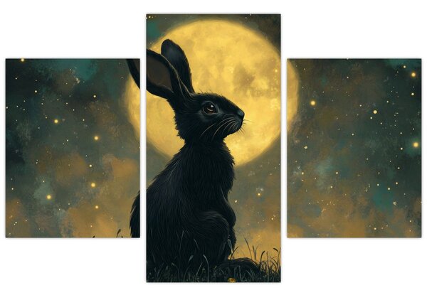 Kép - Nyúl és hold (90x60 cm)