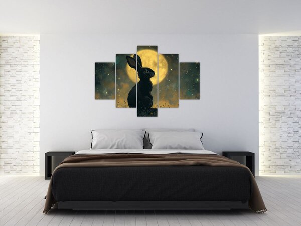 Kép - Nyúl és hold (150x105 cm)