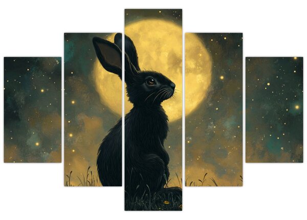 Kép - Nyúl és hold (150x105 cm)