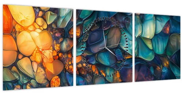 Kép - Üvegmozaik (órával) (90x30 cm)
