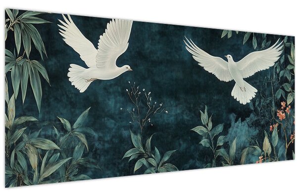 Kép - Két galamb (120x50 cm)
