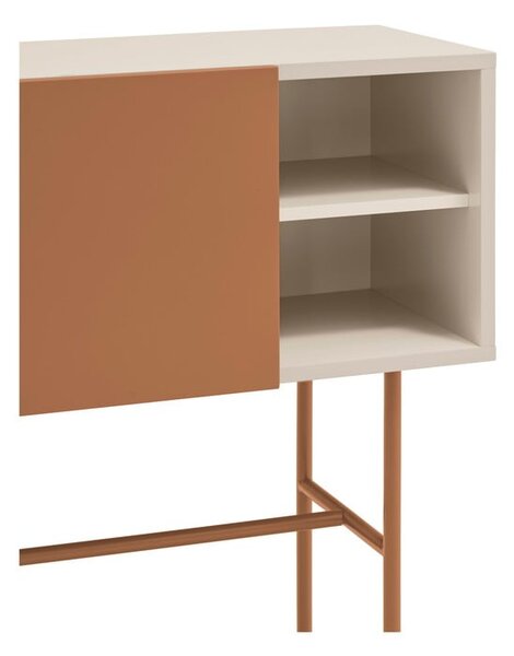 Téglavörös-bézs konzolasztal 35x110 cm Nube – Teulat