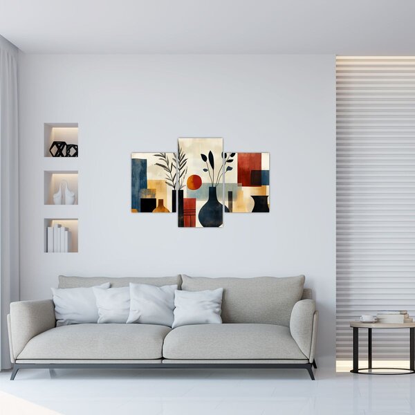 Kép - Kubista vázák (90x60 cm)