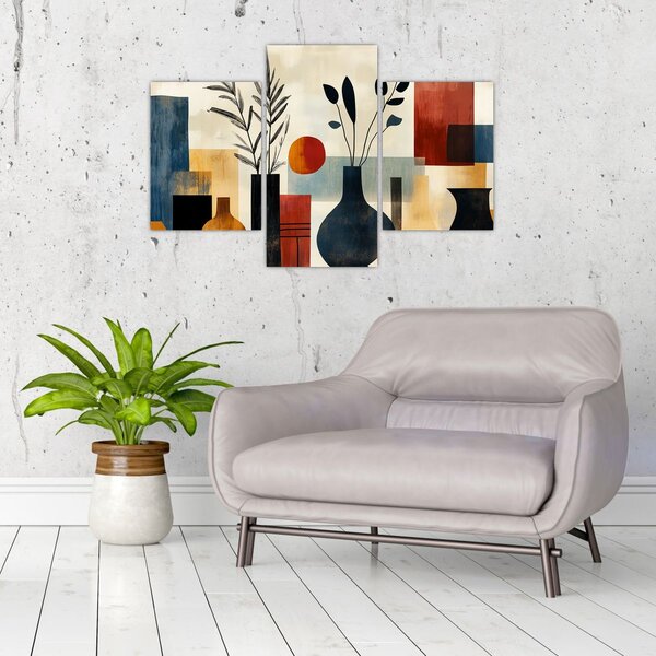 Kép - Kubista vázák (90x60 cm)
